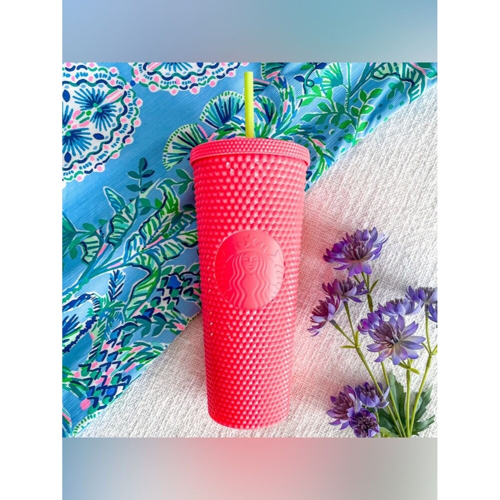 Starbucks neon 24oz  tumbler.
